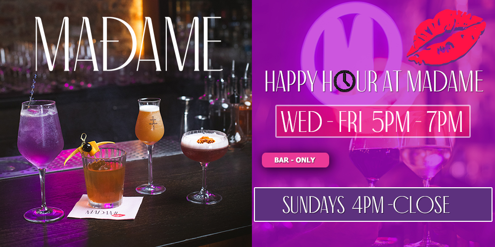 Happy Hour Bar Only Madame French Restaurant Jersey city