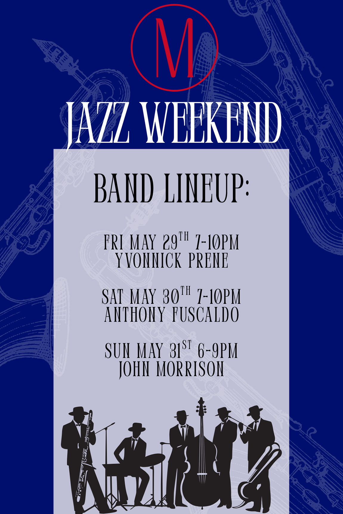 Jazz Weekend at Madame Restaurant Jersey City May 2026